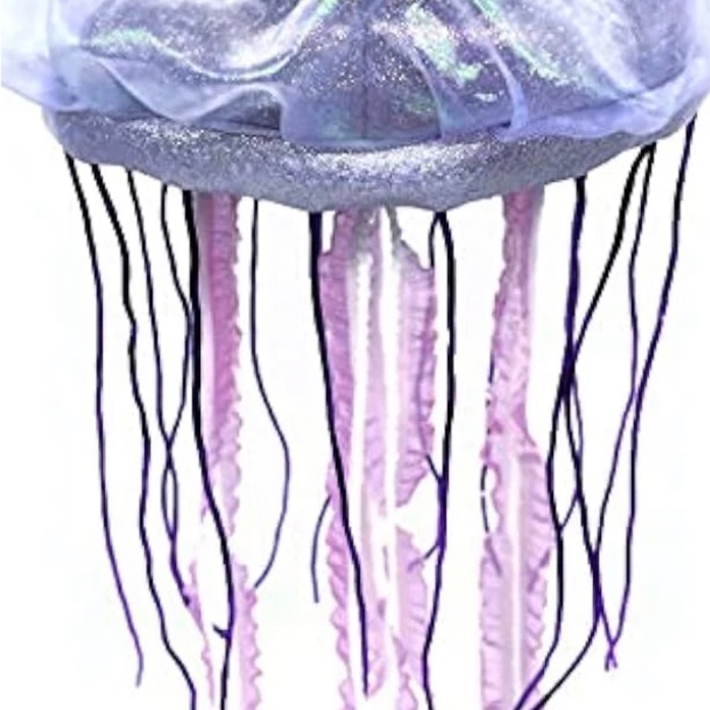Purple and Pink Stuffed Jellyfish Toy